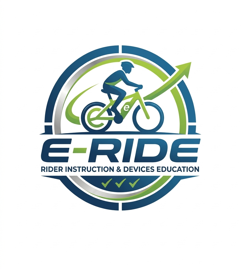 E-RIDE — Rider Instruction & Devices Education certification logo